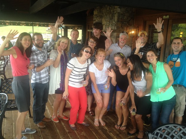 Some of our team celebrating 3 years